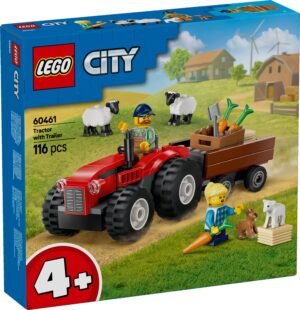 LEGO CITY RED FARM TRACTOR WITH TRAILER & SHEEP (60461)